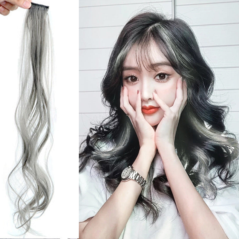 Gradient Female Long Curly Hair Wig Patch Gradient Female Long Curly Hair Wig Patch